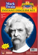 Mark Twain Disguise White hair moustache pipe