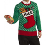 Nice Christmas Stocking Ugly Sweater