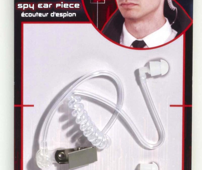 Costume Secret Service Agent Spy Ear Bud Piece
