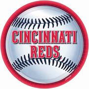 Cincinnati Reds 9" Lunch Plates - 18 count