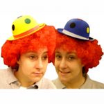Mini Clown Hat w Polka Dots