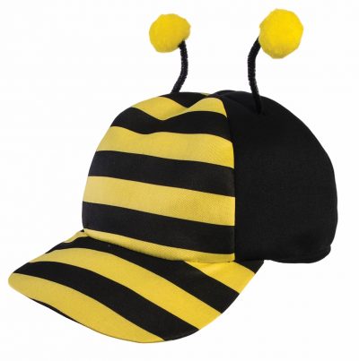 Fabric Bumble Bee Hat w Antennae