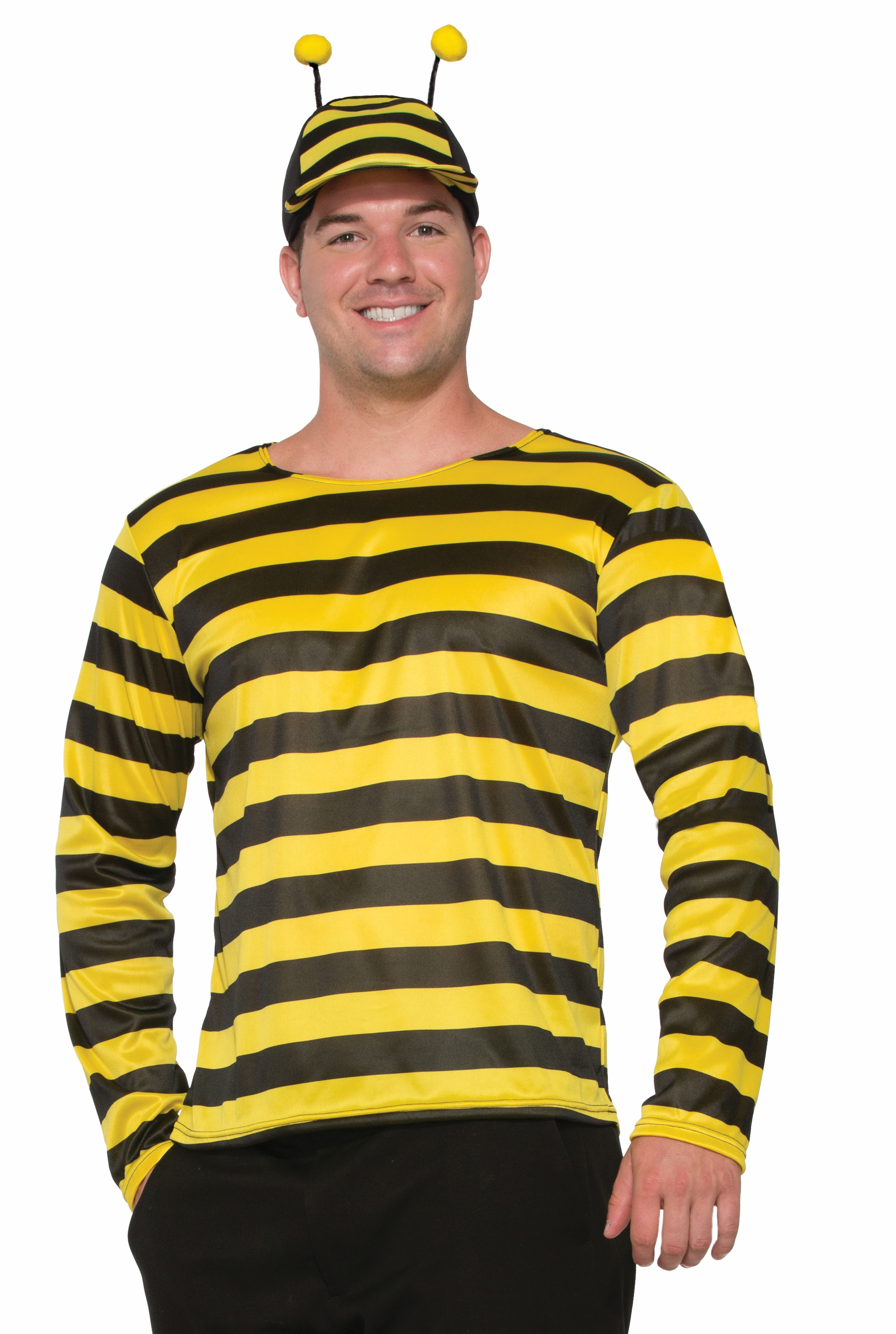 Yellow Black Striped Bumble Bee Shirt 