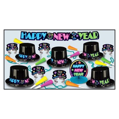 New Year's Eve Party Assortment for 10-Neon