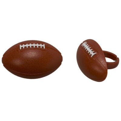 3-D Party Plastic Football Rings