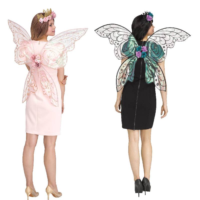 Fairy Wings Choose Rose Gold or Black Glitter w Purpleold