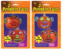 Crazy Faces Push Pumpkin Head Face pieces