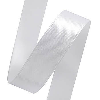 Ribbli Double Faced White Satin Ribbon,1/2” x Continuous 25 Yards,Use for Bows Bouquet,Gift Wrapping,Floral Arrangement