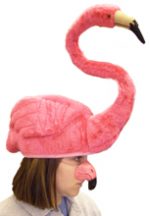 Deluxe Plush Fabric Flamingo Hat