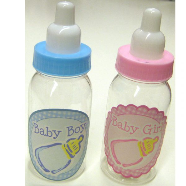 Baby Bottle Party Favor Pink or Blue