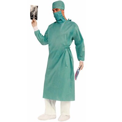 Master Surgeon Costume - Cap, Mask, Gown