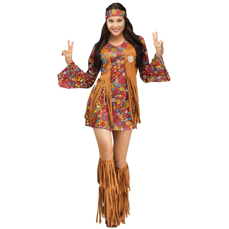 Hippie Peace & Love 60's Costume - Cappel's