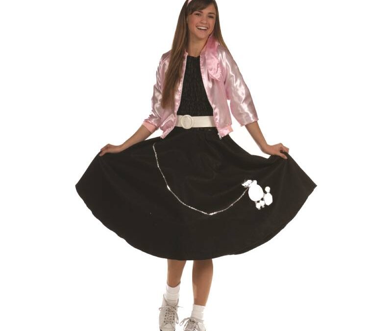Adult Black Poodle Skirt