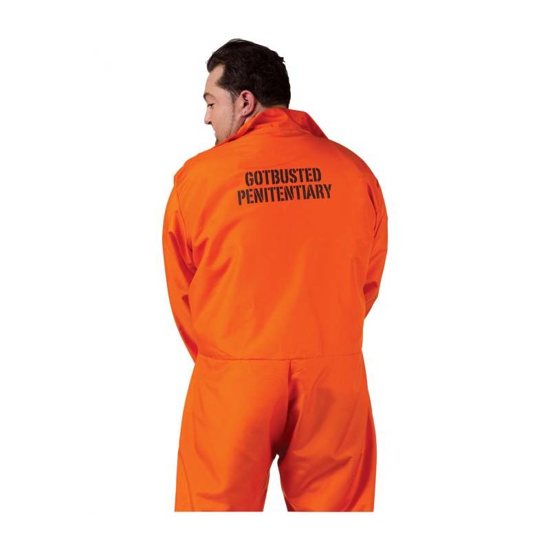 Got Busted Orange Prison Convict Jumpsuit w Handcuffs - Cappel's