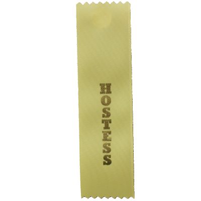 Hostess Designation Ribbon - Flat Satin Ribbon