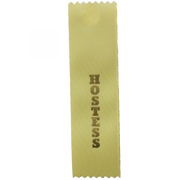 Hostess Designation Ribbon - Flat Satin Ribbon
