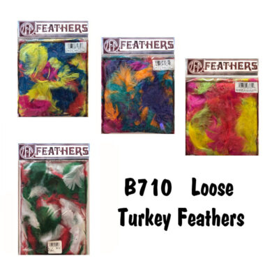 Turkey Feathers Mixed Colors Plumage