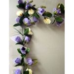 Bridal Rosebud Garland - Purple Splendor