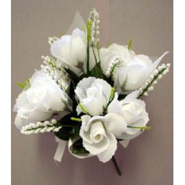 Bridal Rosebud Bouquet - White