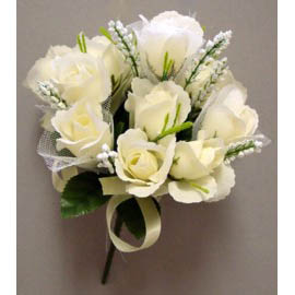 Bridal Rosebud Bouquet - Candlelite