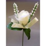 Bridal Rosebud Pick On 9 Inch Stem