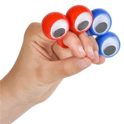 Plastic Finger Eye Puppets Dozen