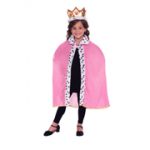 Queen Cape and Crown Set - Pink