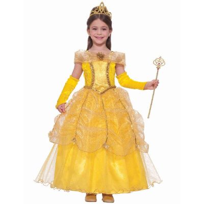 Princess Gold Belle Beauty Child Costume