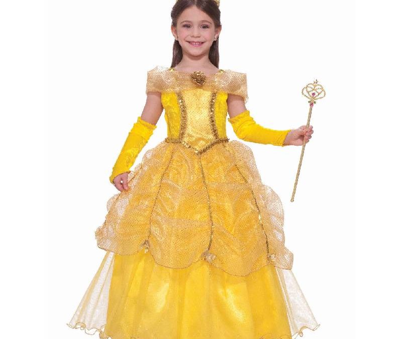 Princess Gold Belle Beauty Child Costume