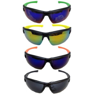 Mirror Lens Fashion Wrap Sunglasses