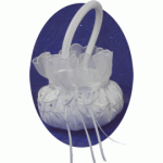 Flower Basket W/Rhinestones