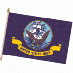 Navy Flag, 12" x 18" Nylon