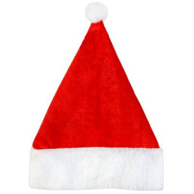 Promo Velvet Plush Santa Hat