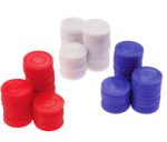 Plastic Poker Chips - 100 pcs