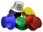 Glittered Top Hat - Assorted Colors