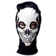 Knit Mask Hood - Skull Face