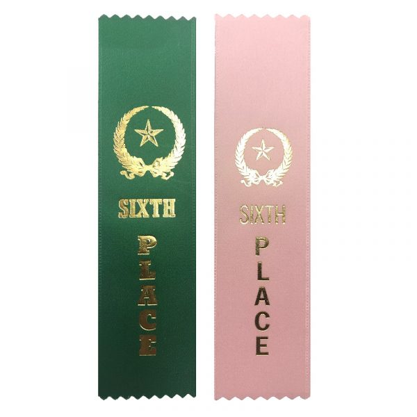 6th Place Award Ribbons