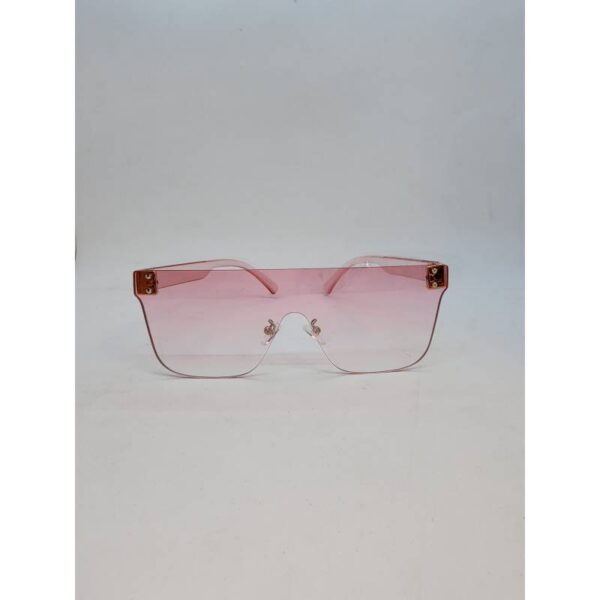 Fashion Shaded Uni Lens Rimless Sunglasses pink