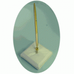 Rhinestone Sash Pen Set - Ivory/Gold