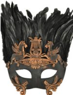 Pegasus Mask w/ Feathers Man Male Men Greek