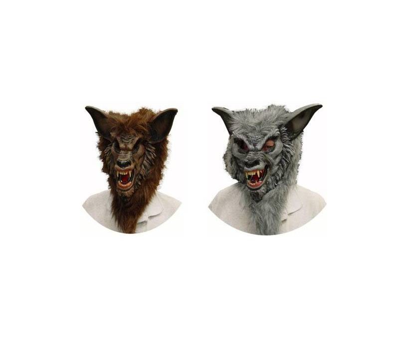 Ferocious Fangs Brown or Grey Wolf Mask