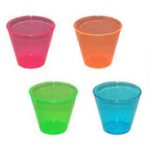 Old Fashioned and Tall Plastic Tumblers - Neon