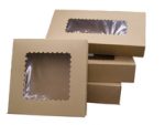Gift Boxes with Windows - Kraft