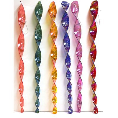 18 1/2" Party Iridescent Plastic Wind Twister