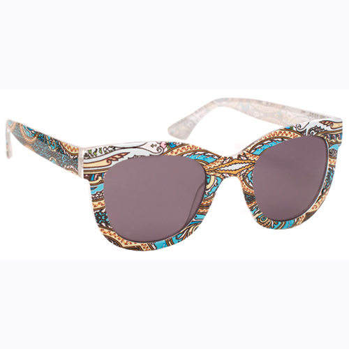 Tropical print sunglasses