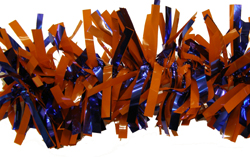 Orange/Blue Decorating Garland, 4" x 15'