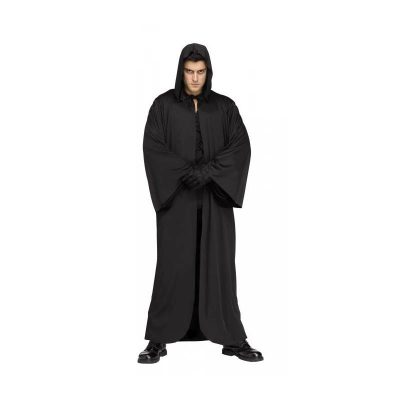 Hooded Black Adult Robe