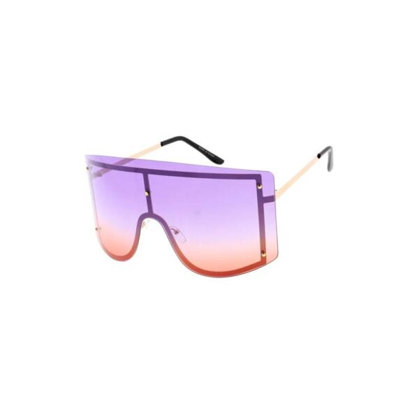 Large Outline Uni-Lens Sunglasses purple pink