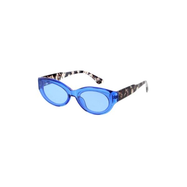 Oval Lens Translucent Sunglasses blue