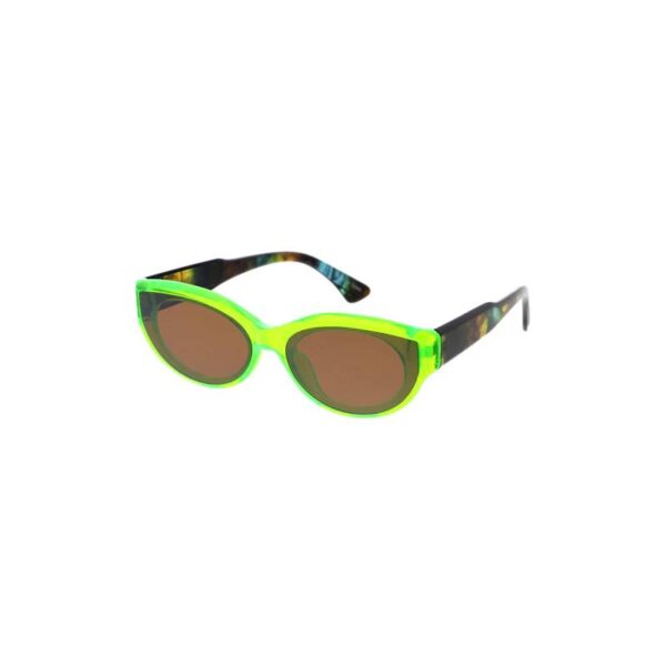 Oval Lens Translucent Sunglasses green
